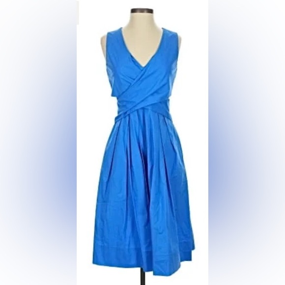 J. Crew Dresses & Skirts - J. Crew Blue Maxi Wrap Sundress V-Neck Sleeveless